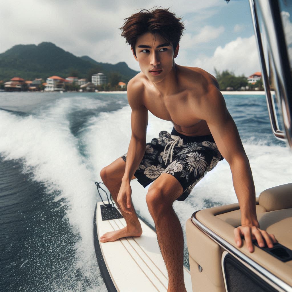 Wakesurfing